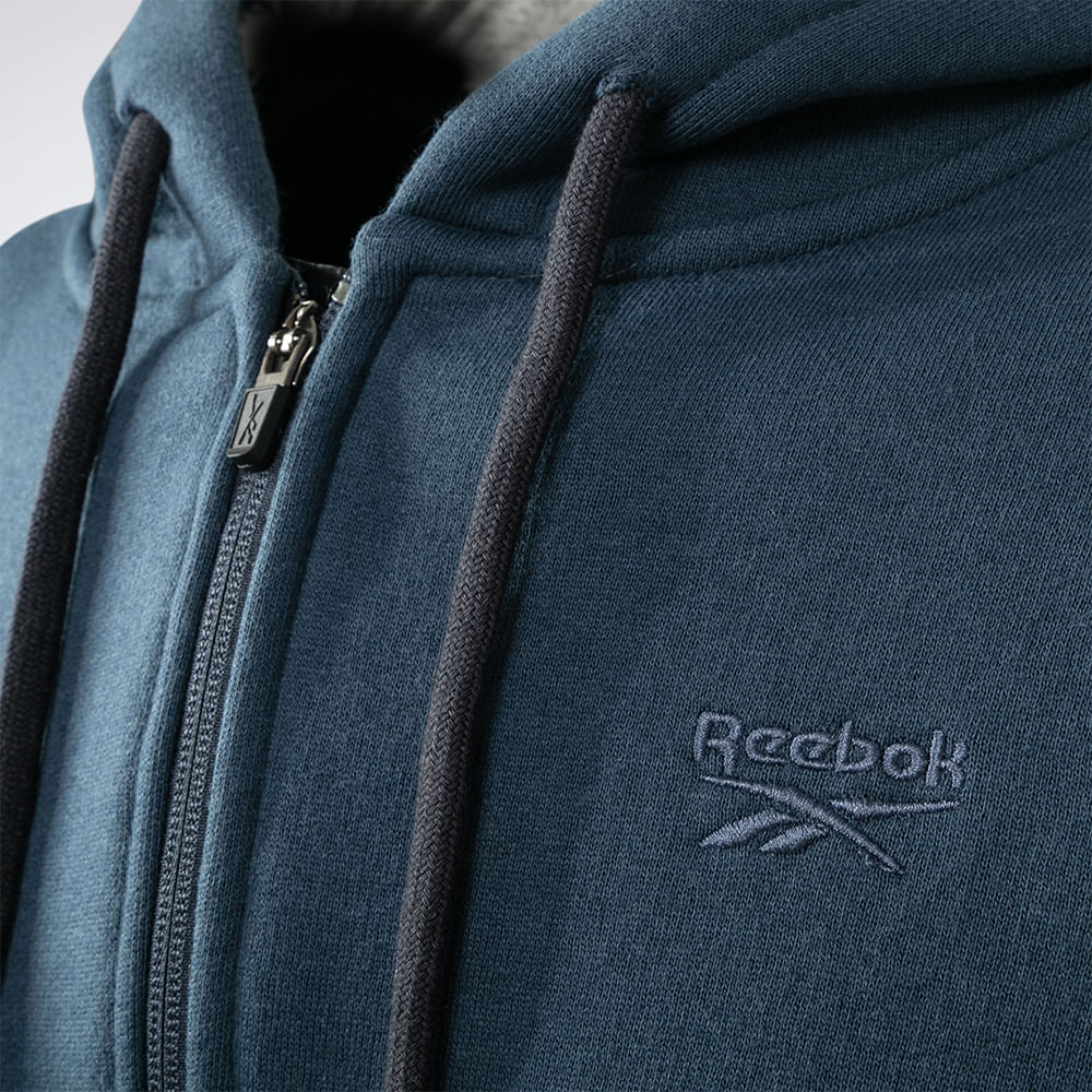 Jaqueta reebok logo com capuz masculina