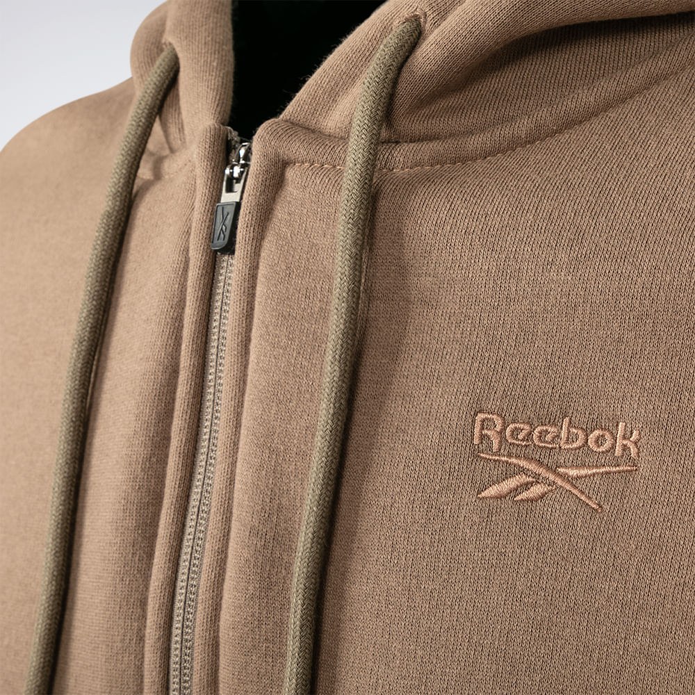 Jaqueta reebok logo com capuz masculina