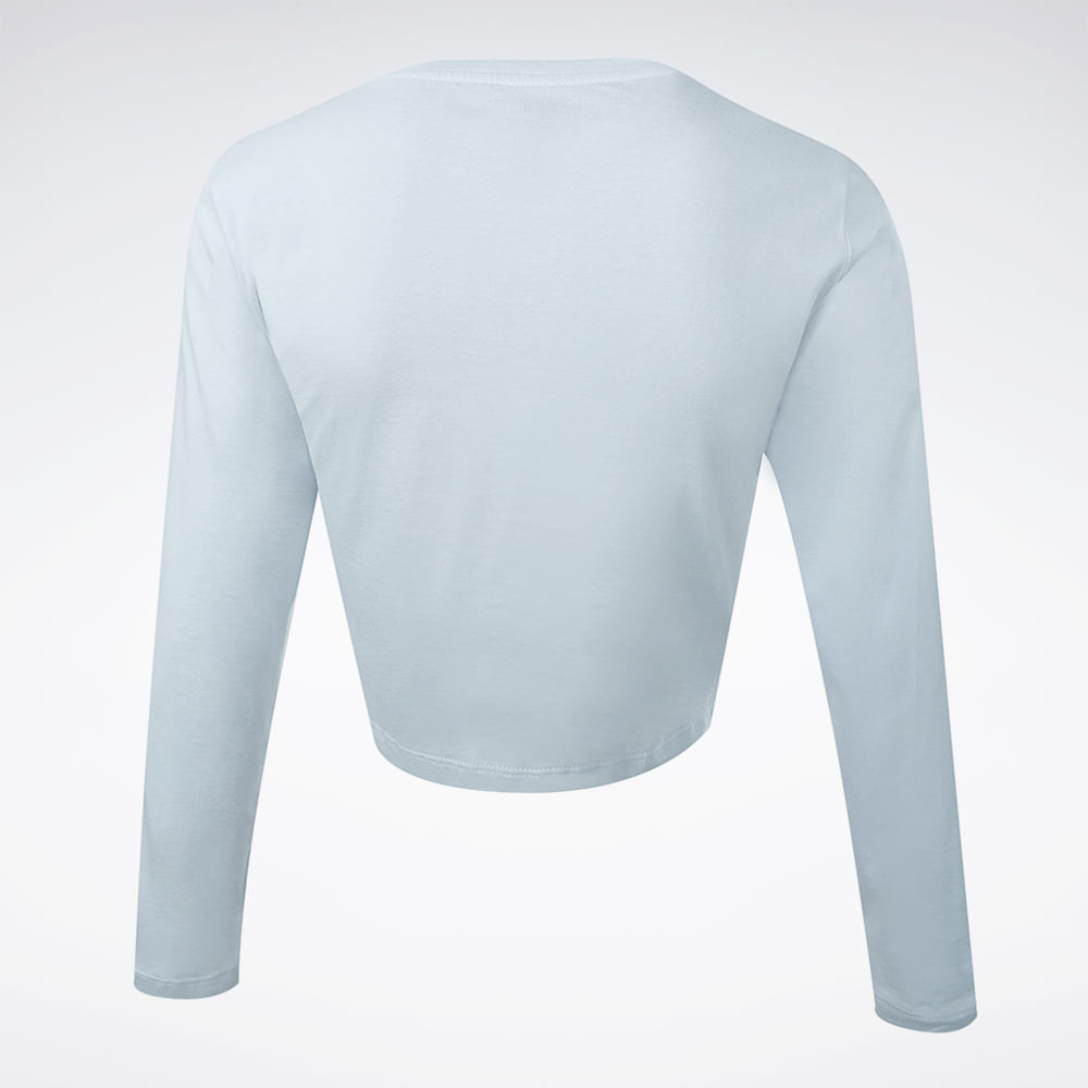 Camiseta Reebok Manga Longa Young Cropped Feminina