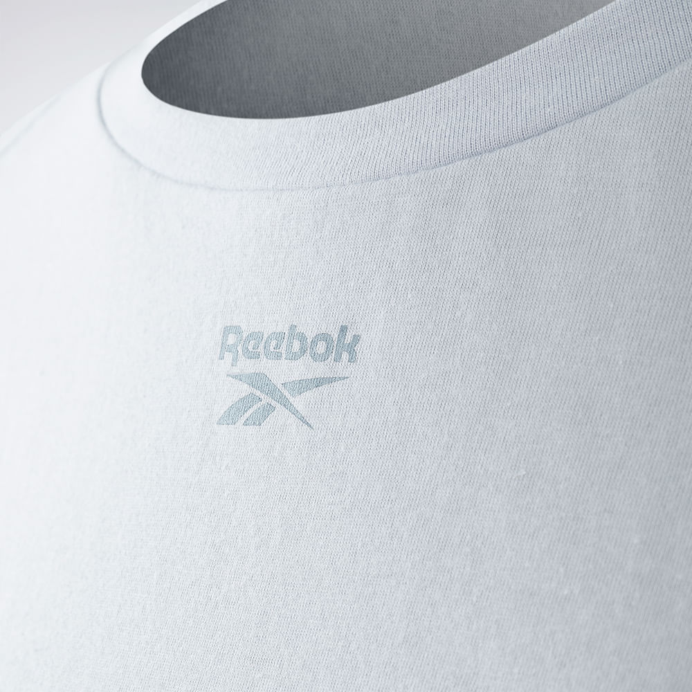 Camiseta Reebok Manga Longa Young Cropped Feminina