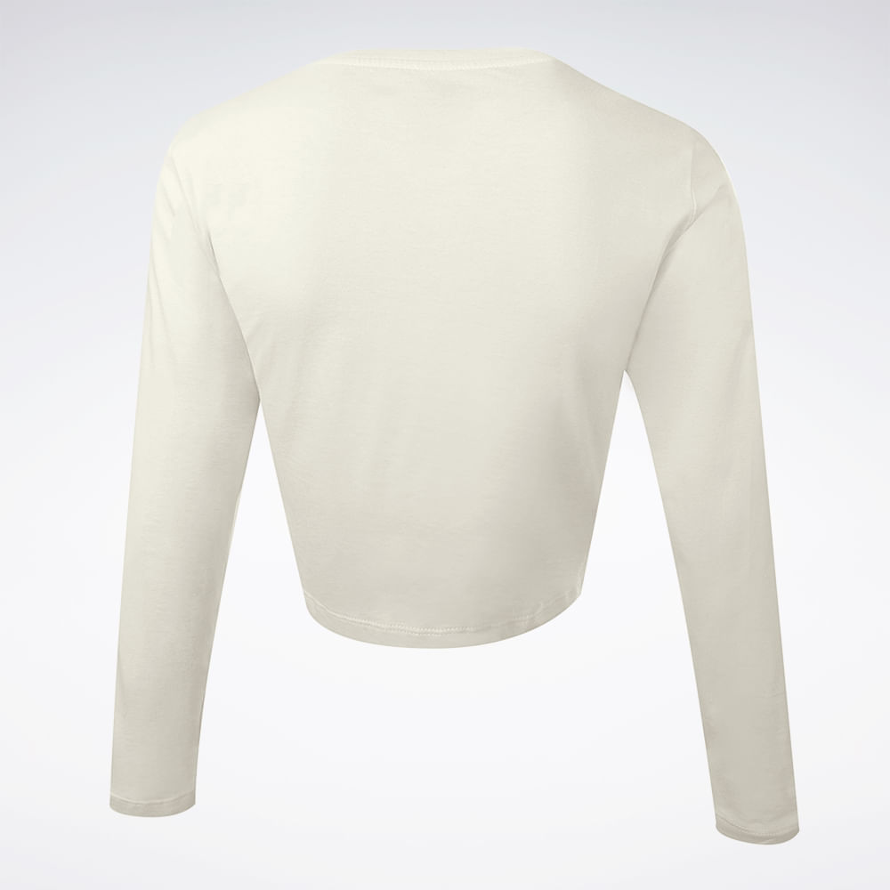 Camiseta Reebok Manga Longa Young Cropped Feminina