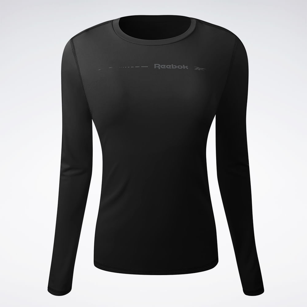 Camiseta Reebok Manga Longa Active Print Feminina