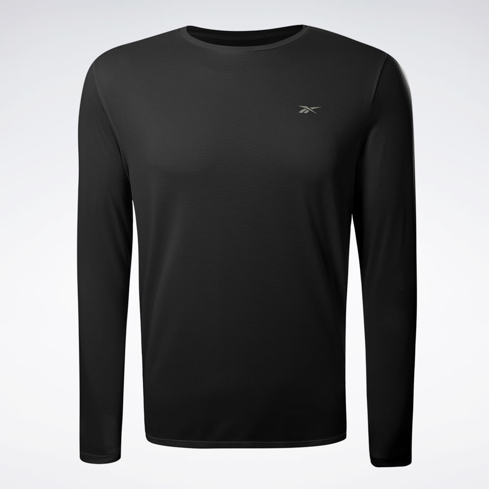 Camiseta Reebok Manga Longa Workout Masculina