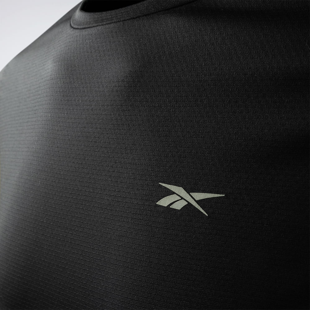 Camiseta Reebok Manga Longa Workout Masculina