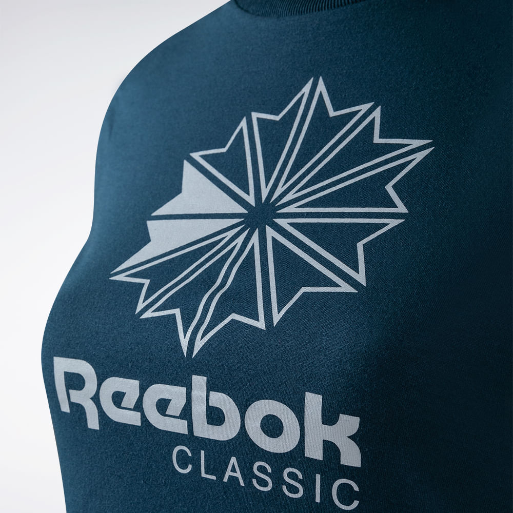 Camiseta Reebok Star Crest Logo Feminina