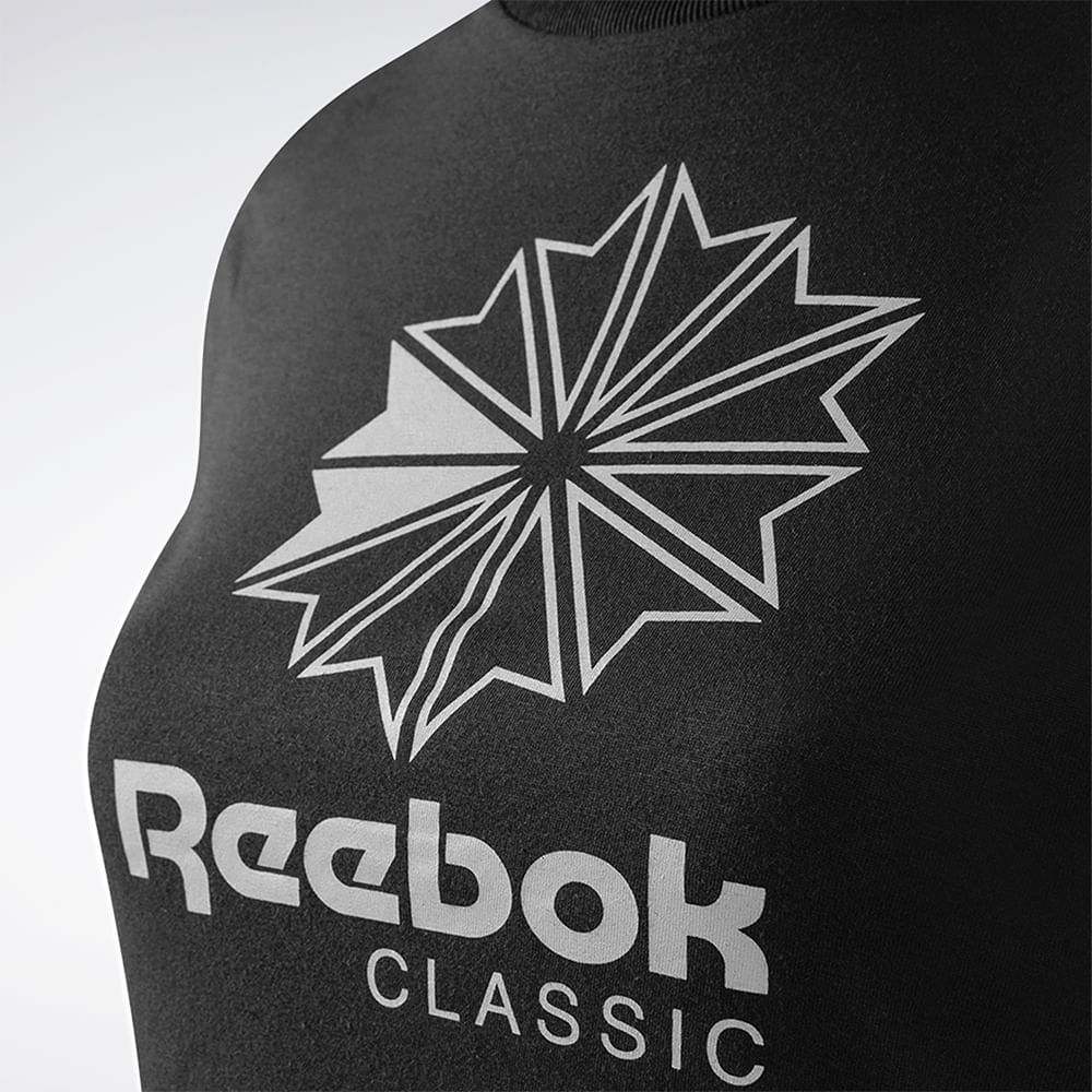 Camiseta Reebok Star Crest Logo Feminina