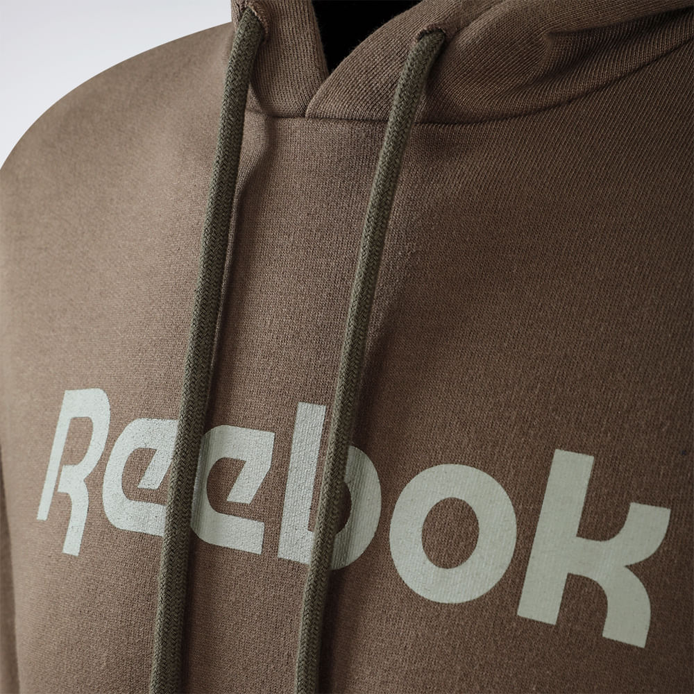 Blusa Reebok Big logo linear com Capuz Masculina