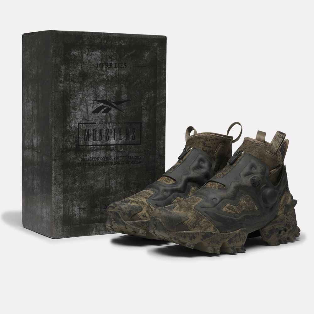Tênis Reebok Instapump Fury 94 Mid Universal Monster Monstro da Lagoa Negra Masculino