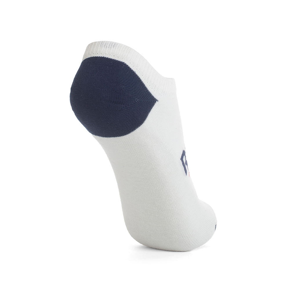Kit 3 Meias Reebok CL 3K Invisível Malha Lisa Masculina