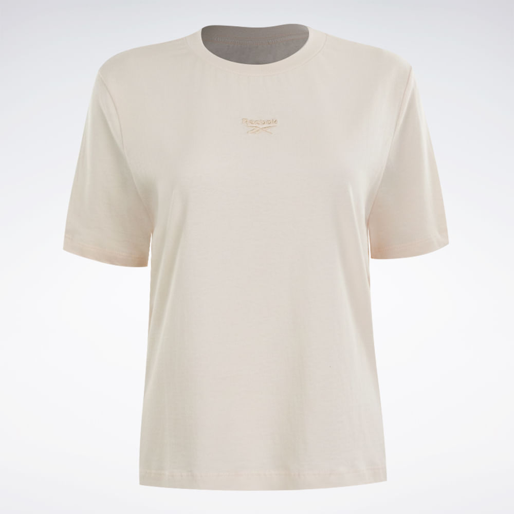 Camiseta Reebok Logo Cropped Feminina